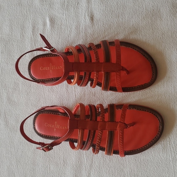 Cole Haan Strappy Thong Adjustable Sz. 7 Sandals - Picture 1 of 8